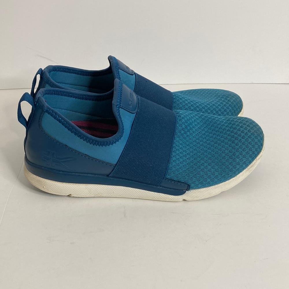 Kuru Shoes Womens 8.5 Blue Ellie Slip On Sneakers Comfy Travel Workwear